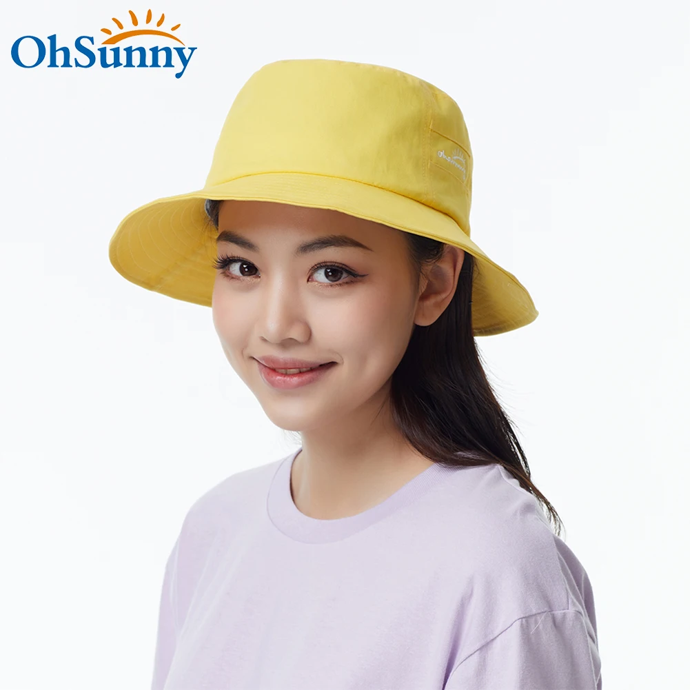 

OhSunny Summer Women Bucket Hats UV Protection Sun Hat Large Brim Floppy Flodable Washable Bohemia Beach Cap Chapeau Outdoor