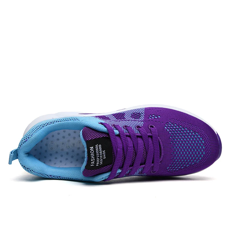 Women's Purple Sneakers Shuttle Fabric Lightweight and Breathable Soft Sole Comfortable Casual Sports Shoes Trainer Tennis 2023
