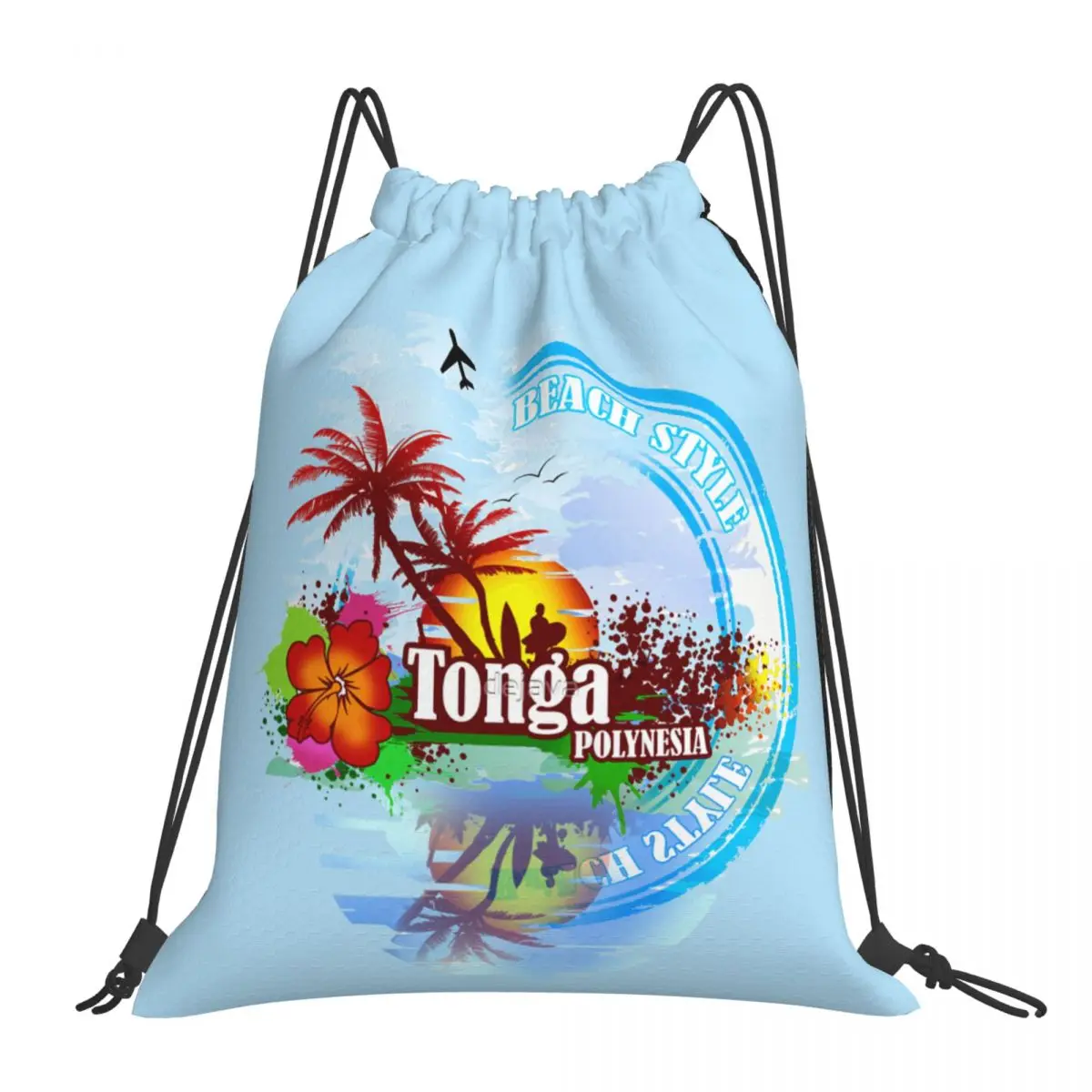 

Сумки на шнурке, сумка для спортзала, Tonga Volcano, Полинезия, крутой Графический Рюкзак, ажурное одеяло, забавная Новинка