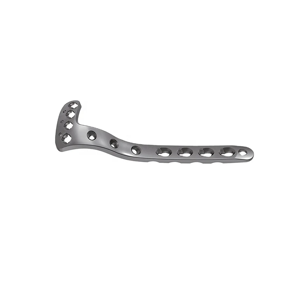 

Hot selling Jinlu Medical orthopedic implants pure titanium L-shaped Multi-axial proximal tibial lateral locking plate for tibia