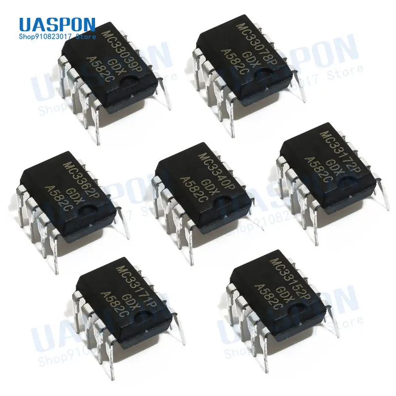 

5 шт. DIP-8 MC3340P MC3340 MC33262P MC33262 MC33172P MC33172 MC33152P MC33171P MC33171 MC33171PG MC33152 MC33078P MC33039P DIP8