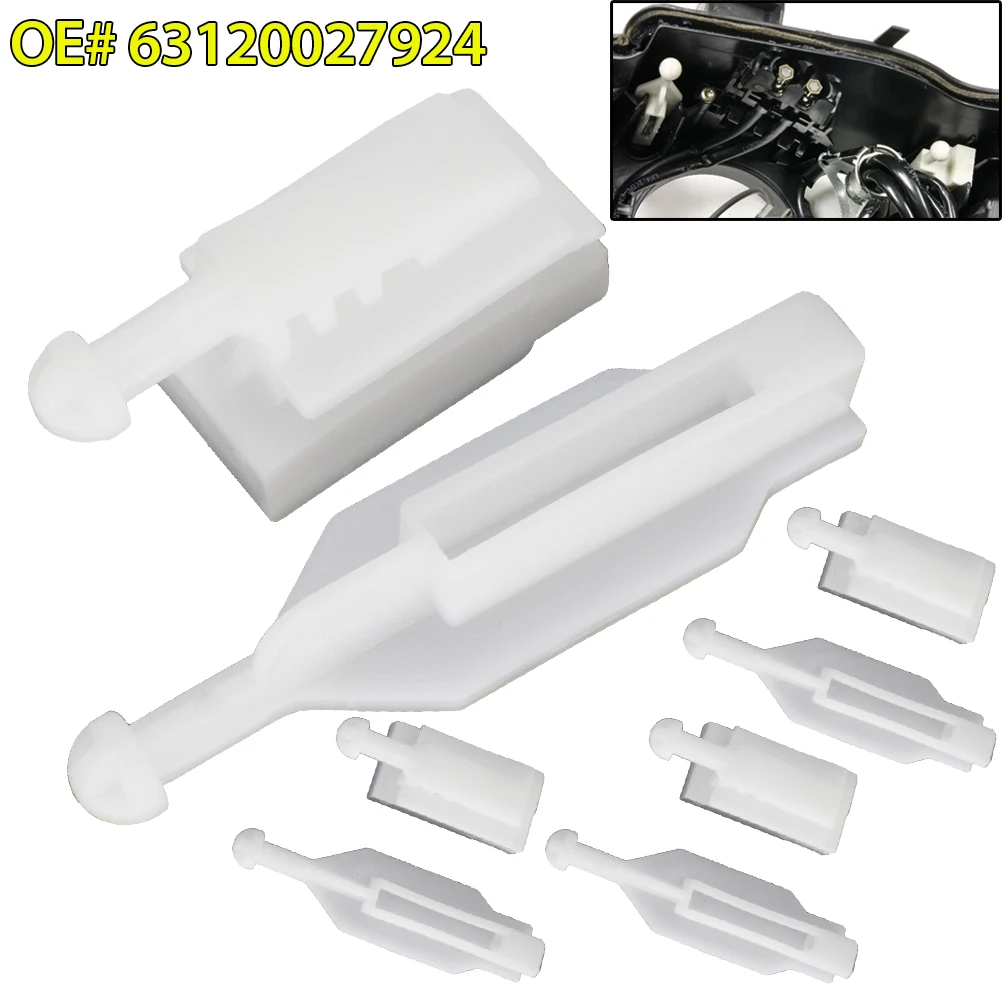 

Car Headlight Headlamp Reflector Holder Adjuster Kit For BMW 5 Series E39 2000 2001 2002 2003 OE# 63120027924 8 PCS 4 Set