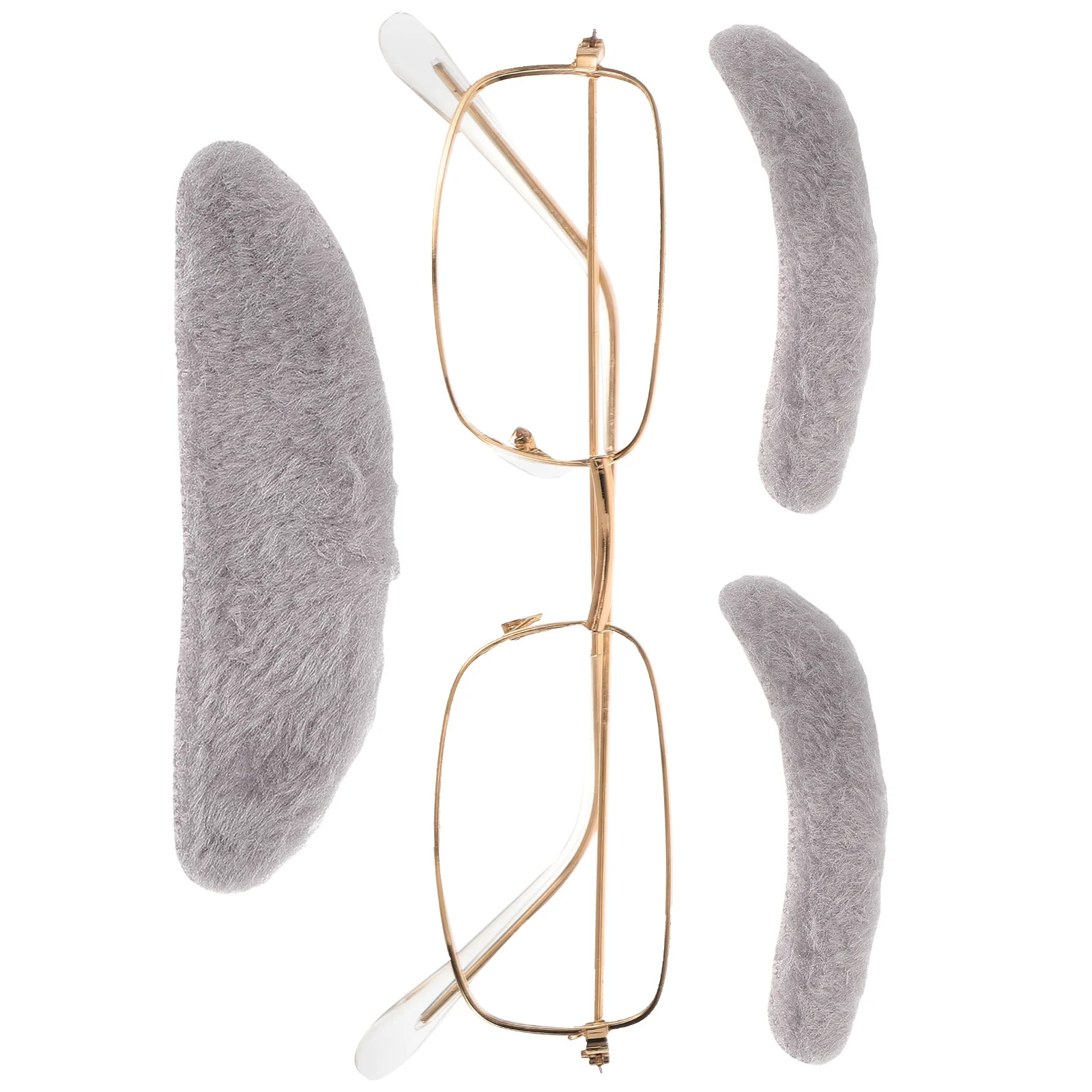 Клейкие костюмы с усами для мужчин реквизит макияжа Санта-Клауса искусственная