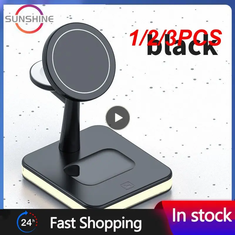 

1/2/3 шт. в 1 магнитное Беспроводное зарядное устройство для Macsafe iPhone 12 13 14 Max Mini Apple Watch Airpods Быстрая Зарядка Док-станция