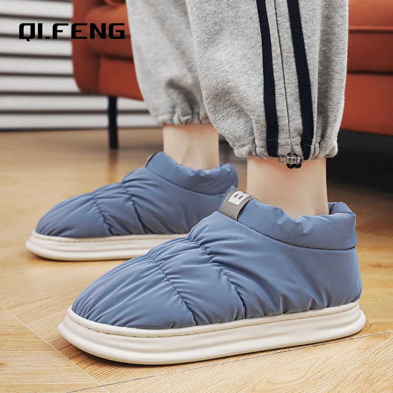 Новинка зимние домашние Повседневные Плюшевые туфли для пар легкие удобные