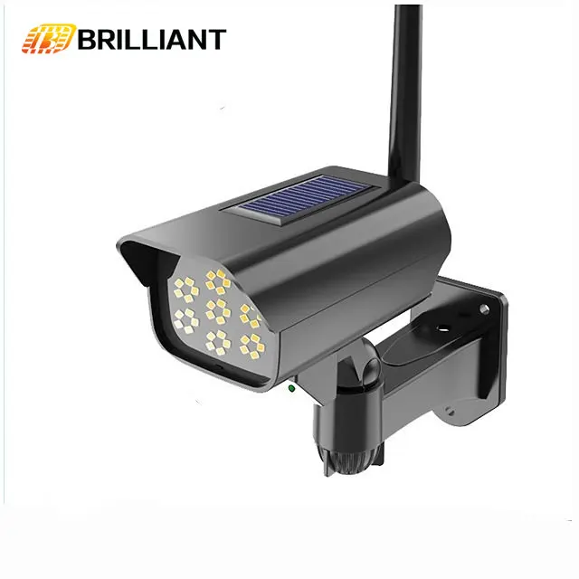 

Solar Monitoring Light, Outdoor Human Body Sensing Light, LED Home Remote Control Simulation Camera, Anti-theft Courtyard Light