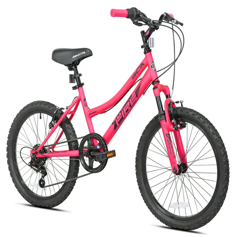

20" Crossfire 6-Speed Girl's Mountain Bike, Pink/Black