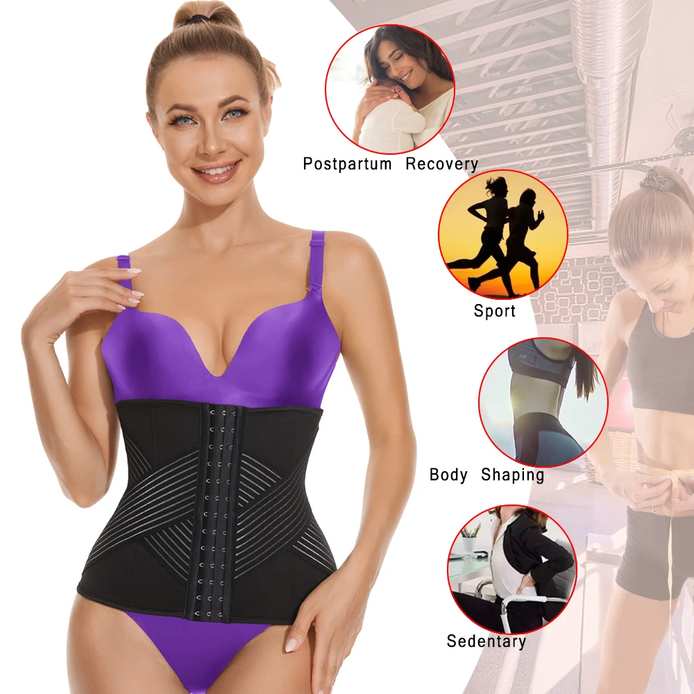 SEXYWG Women Waist Trainer Sauna Belt Fat Burning Weight Loss Belt Waist Cincher Faja Slimming Belt Neoprene Sweat Belt