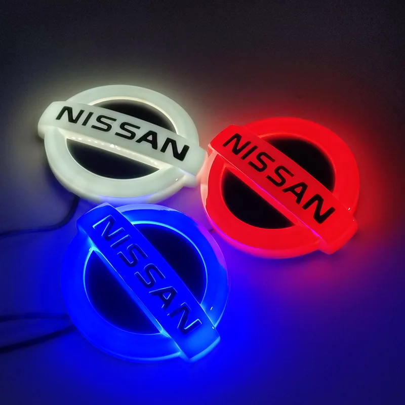 

Car Sticker Led Light Rear Badge for Nissan Sylphy Juke Sentra Almera Qashqai J10 Teana Altima X-Trail T32 Versa Emblem Decals