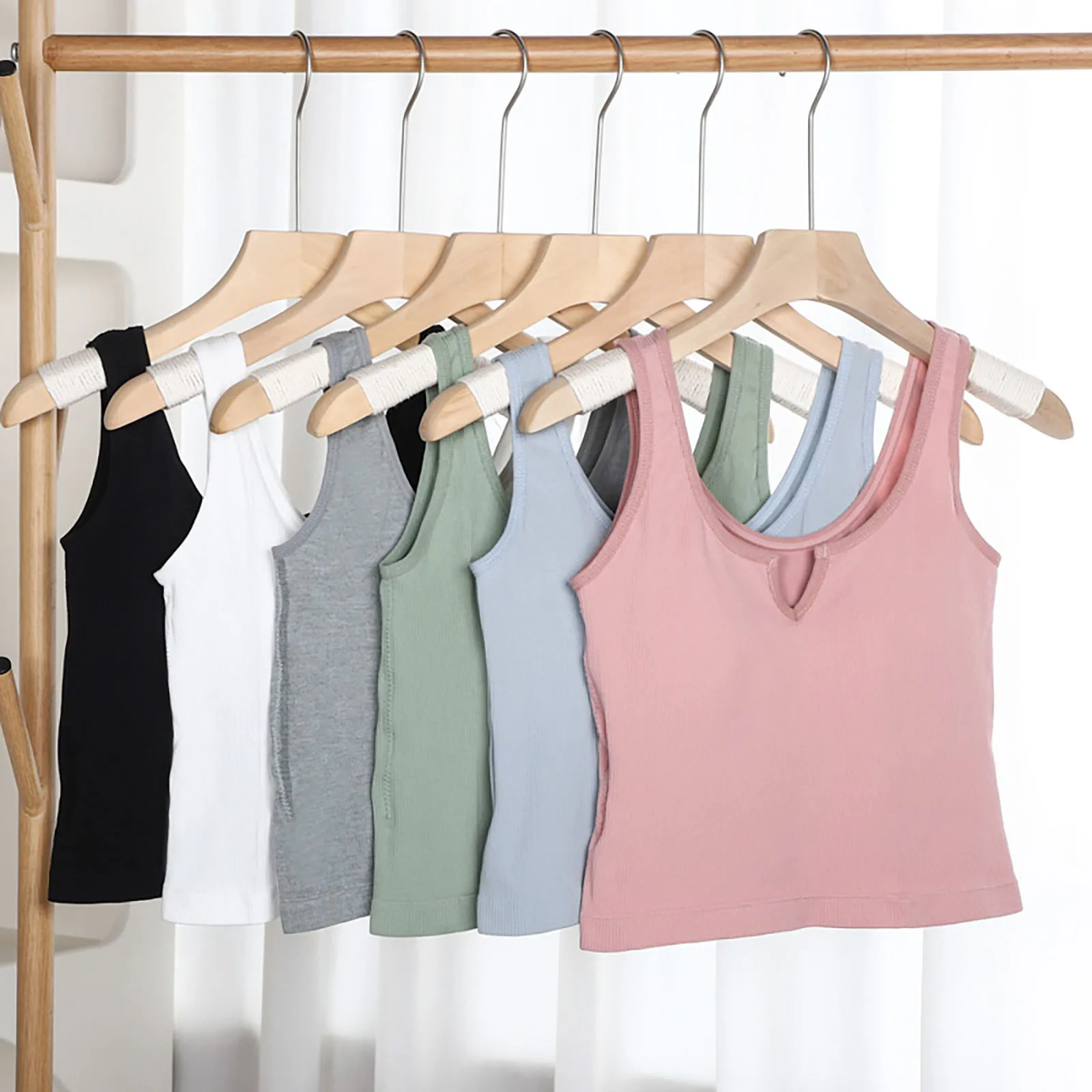 Топ женский бесшовный спортивный без рукавов пикантный бюстгальтер-труба