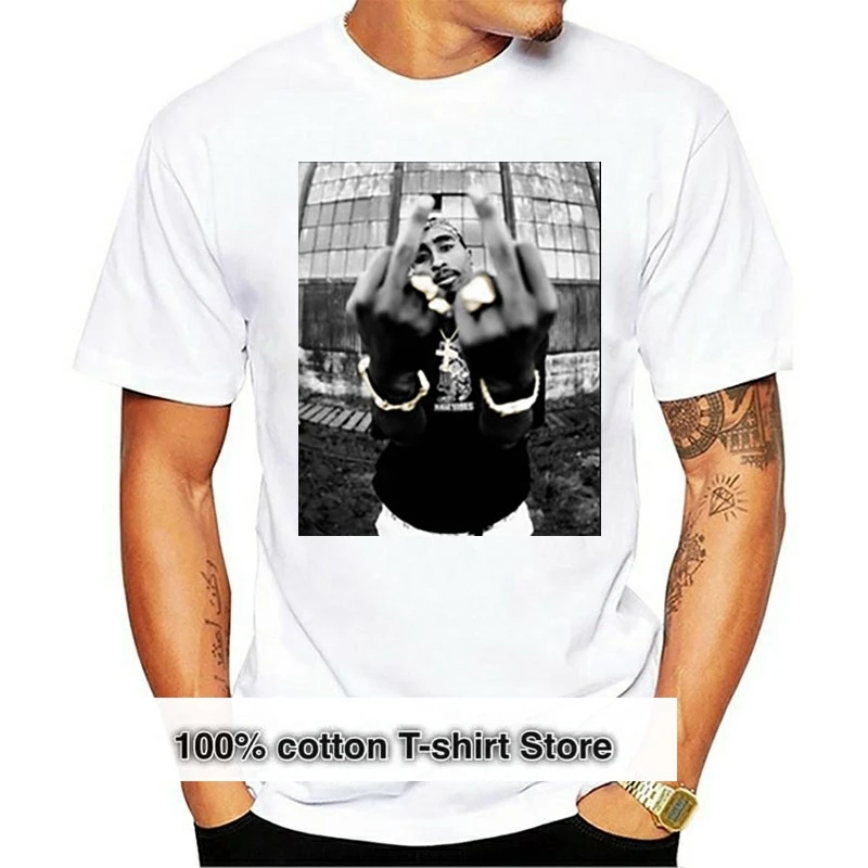 

2pac Tupac Shakur Casual Street Wear Mens Fashion Hiphop Rap Star Cool T-shirt Short Sleeve Cotton Tee Top Vintage T Shirt