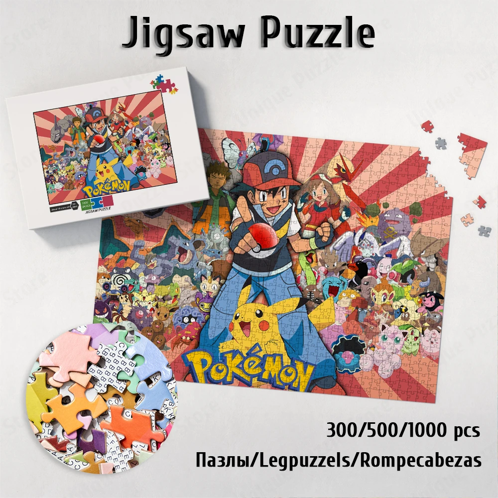 

Pokmon Puzzle Toys for Girls Japanese Style Anime Jigsaw Puzzle Games Child Takara Tomy Board Games Large Adult Jigsaw Hobbies