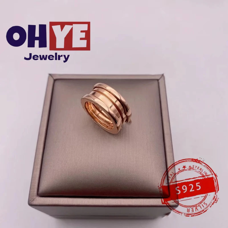 

1.1European and American trends s925 Sterling Silver fashion Spring Ring Halloween Couples Gifts Luxury Jewelry rings for women