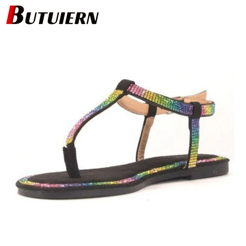 

Summer Fashion Color Diamond Colorblock Flat Women Flip-Flops Outdoor Beach Casual Sandals Sandalias De Las Mujeres