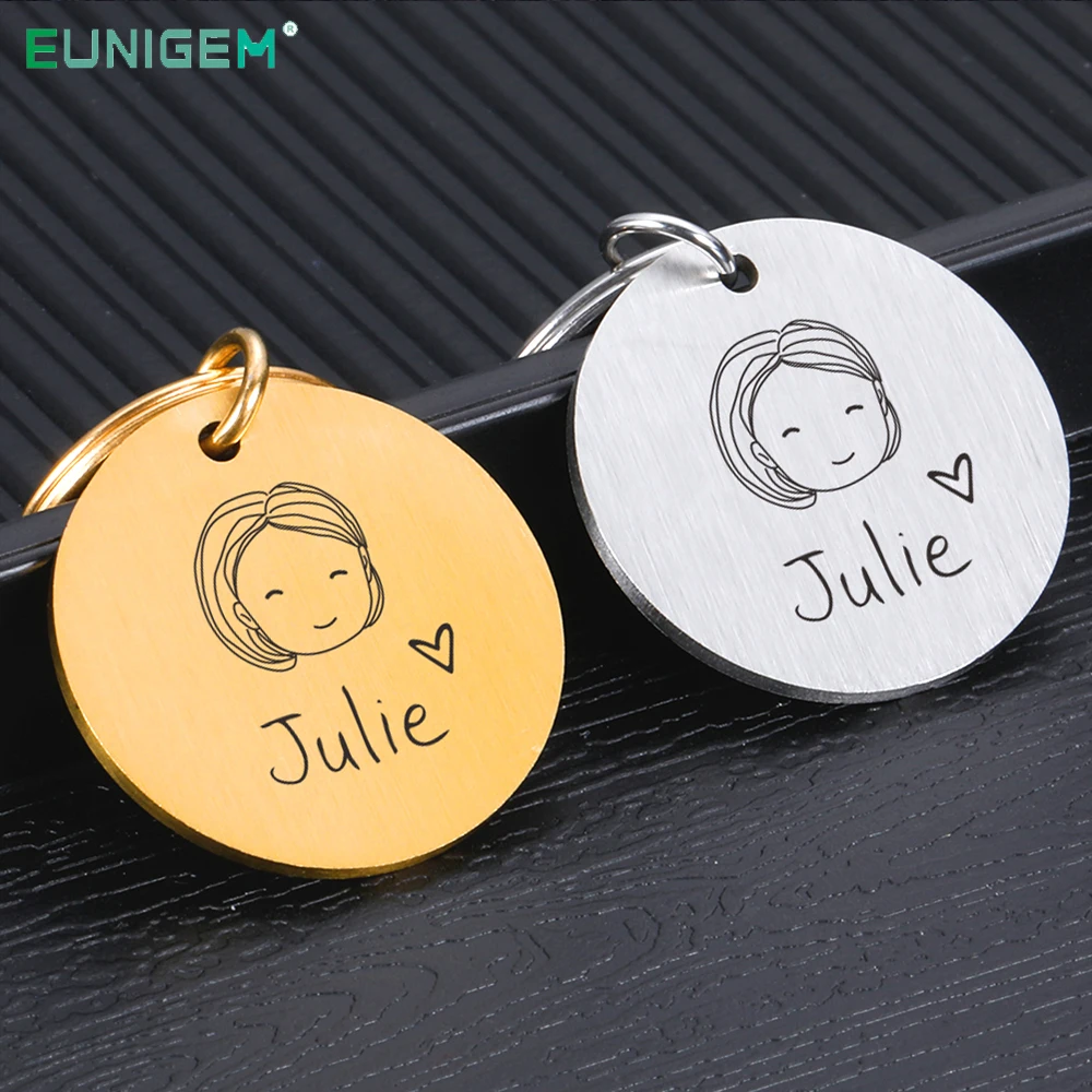 

Family Personalized Keychain Customized Name Keychains Birthday Christmas Gifts for Dear Mom and Dad Key Chain Accessories