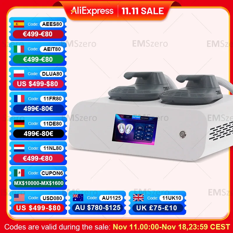 EMSzero RF 6500 Вт 200 Гц HI-EMT EMS машина для похудения мышц скоппинг дополнительная подушка