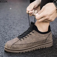 new trend british style mens 39 47 large size shoes spring all match casual shoes outdoor fashion sports shoes