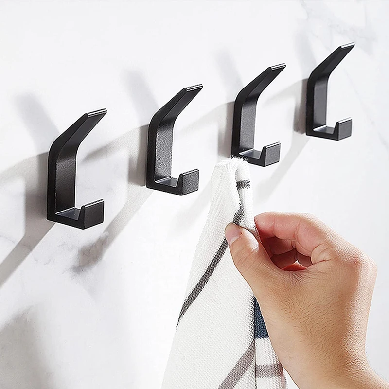 Крючок для банного полотенца 8 упаковок настенный двойной крючок полотенец