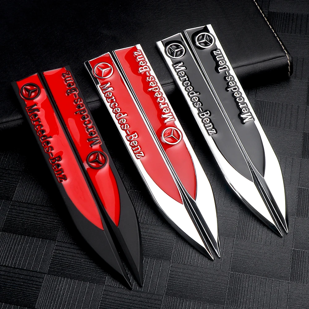 2 шт. 3D металлическое автомобильное левое правое крыло боковая декоративная