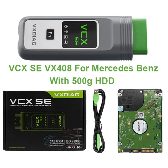 

VXDIAG VCX j2534 Программирование ЭБУ VX408 SE для Mercedes Benz C6 ECU Кодирование Doip Диагностические инструменты WIFI Все системы Бесплатное обновление