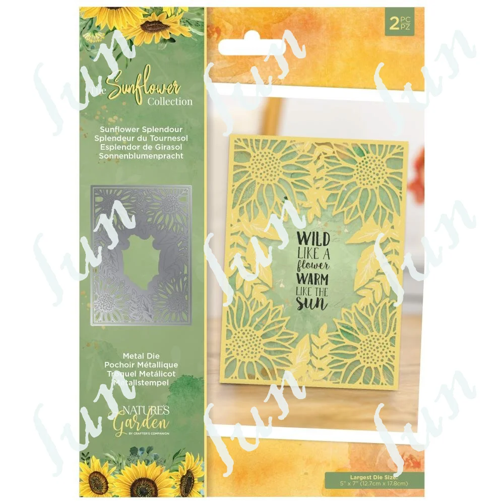 

Sunflower Splendour Metal Cutting Dies Set for Diy Scrapbooking Card Crafts Stencils Maker Photo Album Template Decoration