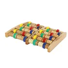 36 рядов деревянного массажа для расслабления, снятия боли, массажер для ног шиацу, роликовый массажер для ухода за ногами, роликовый массажер