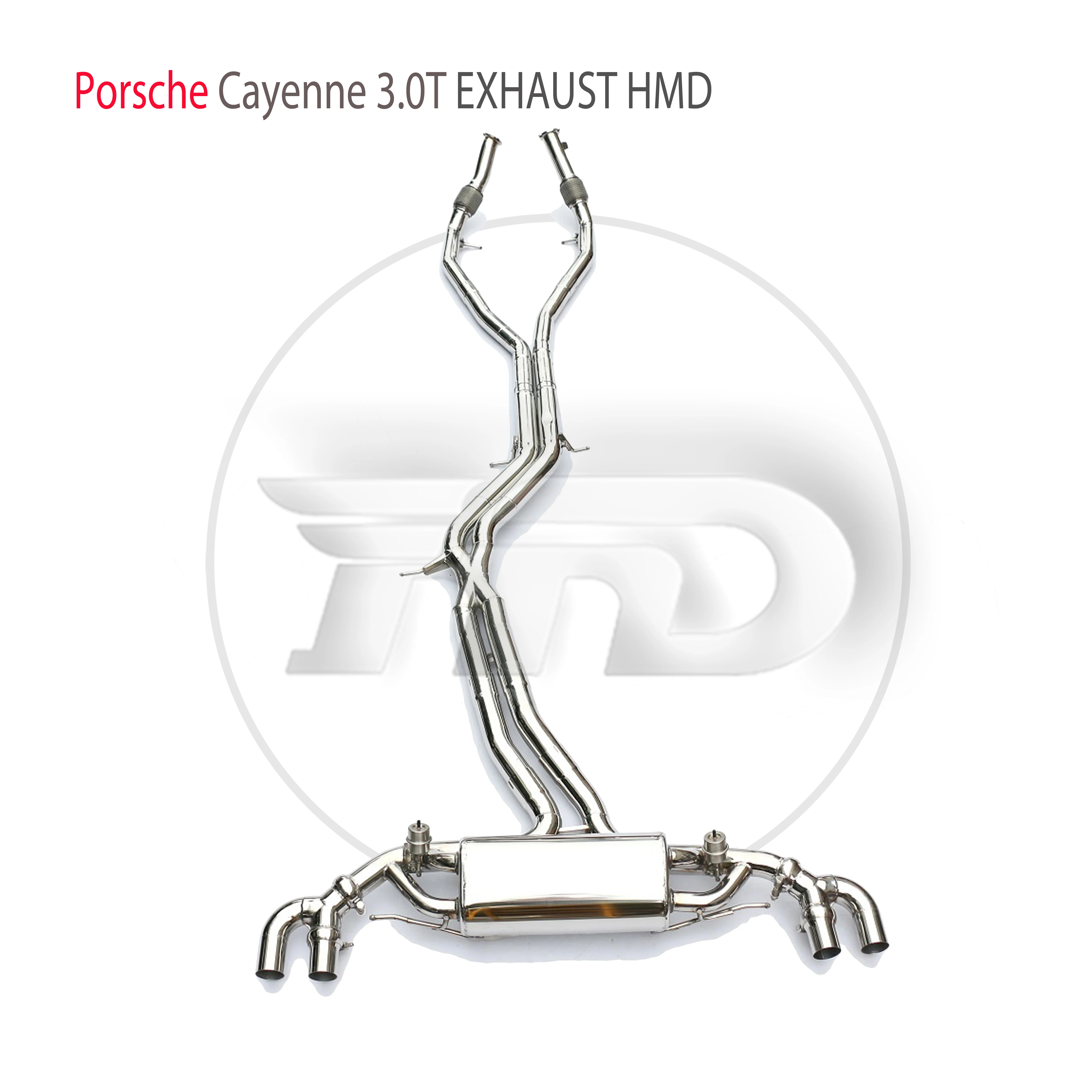 

HMD Stainless Steel Exhaust System Performance Catback is Suitable for Porsche Cayenne 3.0T Car Muffler