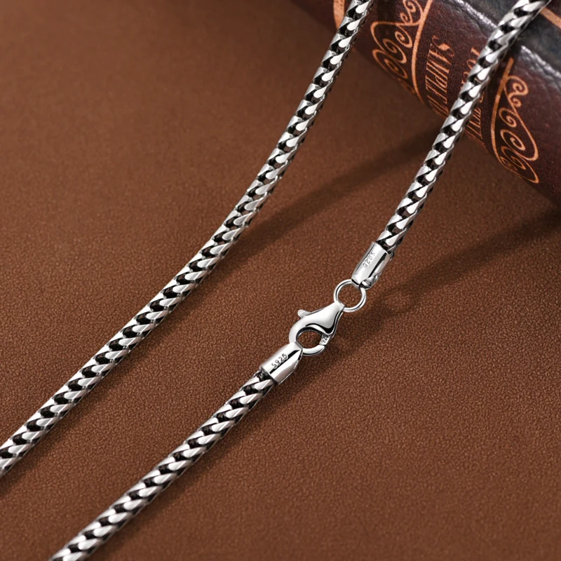 Lotai старая серебряная цепочка с костью дракона серебро 925 мужское ожерелье модная