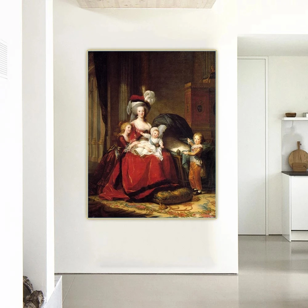 Картина мадам Лебран Мария Антуанетта и ее дети живопись на холсте эстетическое