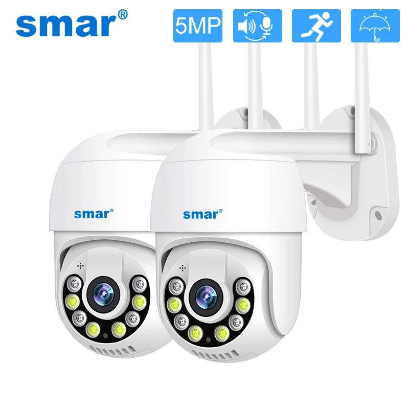 

Smar 5MP PTZ Camera IP Outdoor WiFi Camera HD 3MP H.265 Wireless Surveillance AI Tracking Security CCTV 1080P P2P Onvif iCsee