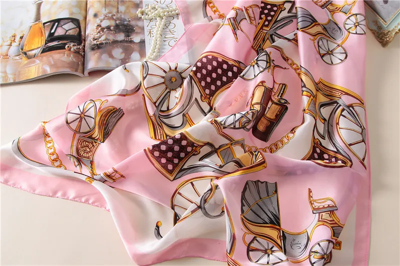 Женский шелковый шарф 2021 женские шарфы женская Пляжная накидка шифоновая шаль с