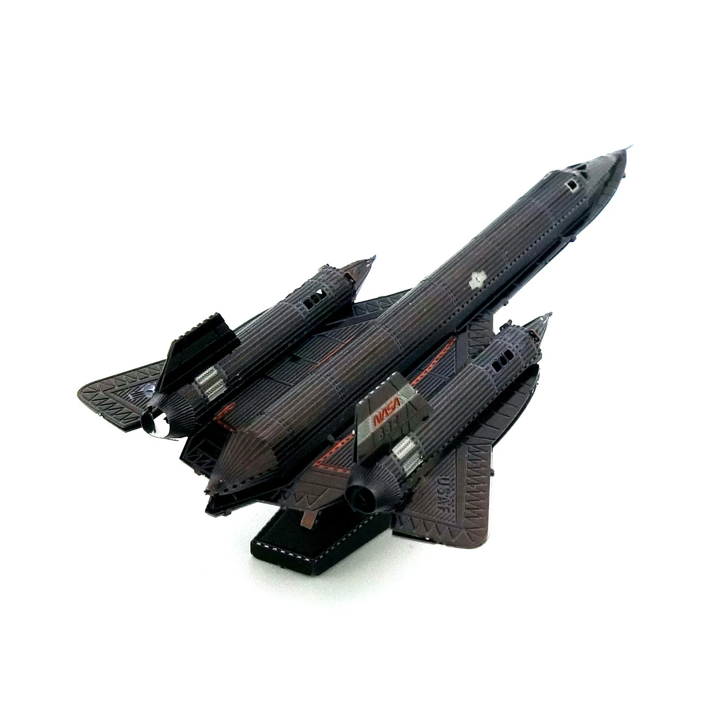 

Color 3D Metal Puzzle Mini Fighter Series SR71-blackbird Spy Plane Model Children's Toys DIY Model Airplane Jigsaw Puzzles