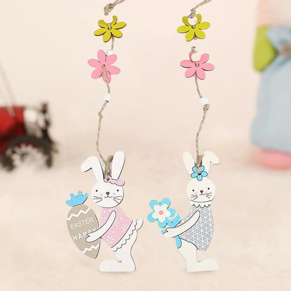 

Создавайте атмосферу, красочные веселые праздничные украшения в форме кролика, подвесные украшения для ежедневного использования
