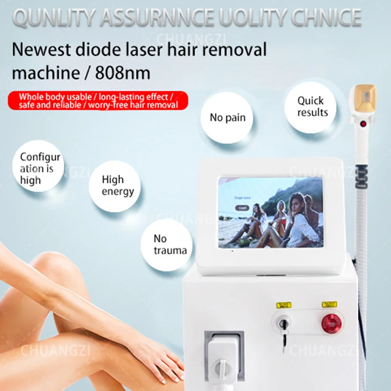

New 2000W American Laser 3 Wavelength Ice Platinum Hair Removal 755nm 808nm 1064nm Diode Laser Hair Removal Equipment