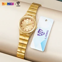 luxury golden waterproof female wristwatch casual ladies women quartz watches fashion girl clock relogio feminino montre femme