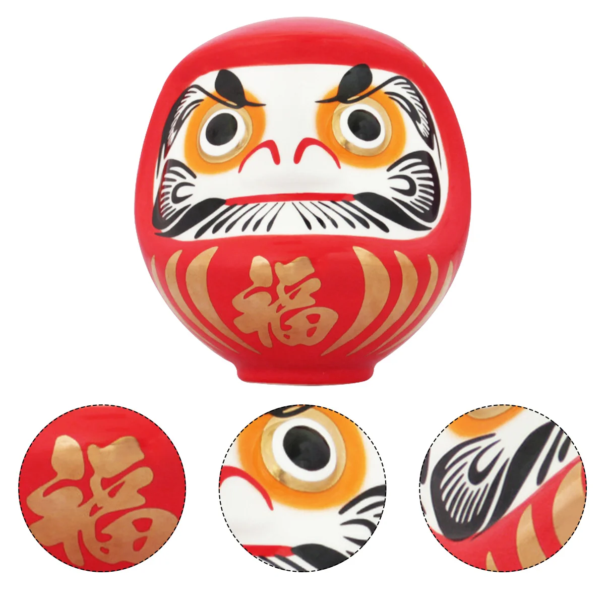 

Delicate Chic Creative Ceramic Daruma Doll Daruma Doll Decor Daruma Doll Luck God Fortune Daruma Doll