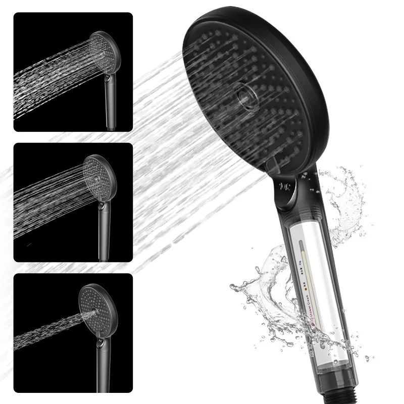 

JOMOO Bathroom Shower Head 3 Modes Adjustable High Pressure Water Saving Shower Head One-Key Stop Water Spa Bathroom Accessorie