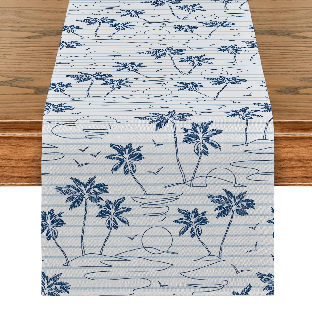 Тропическая Кокосовая скатерть столовая декор для кухни праздничная вечерняя