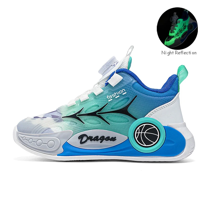 

Boys Brand Basketball Shoes Kids Sneakers Fashion Gradient Children Tenis Non-slip Running Sport Shoes Big Boy Girl Trainer Shoe