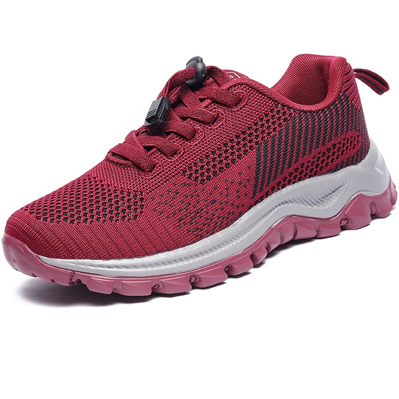 High Quality Women Running Shoes Breathable Soft Sneakers Wedges Female Sport Shoes Zapatos Mujer Rubber Boots Womens Run Shoes