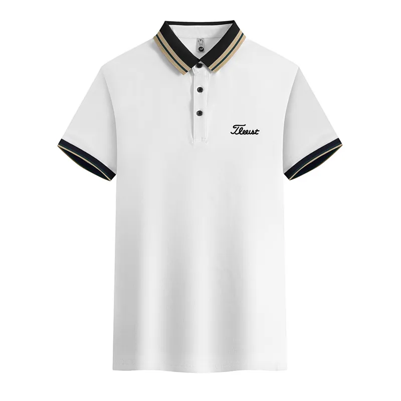 Embroidery Golf Clothing for Men's Short-sleeved T-shirt Golf Polo Shirt Fashion Casual Golf Ball Jersey New Style Golf Shirts