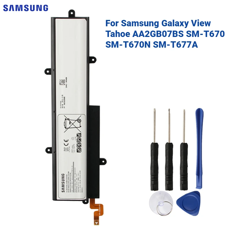 Original Replacement Laptop Battery EB-BT670ABA For Samsung Galaxy View Tahoe AA2GB07BS SM-T670 SM-T670N SM-T677A EB-BT670ABE