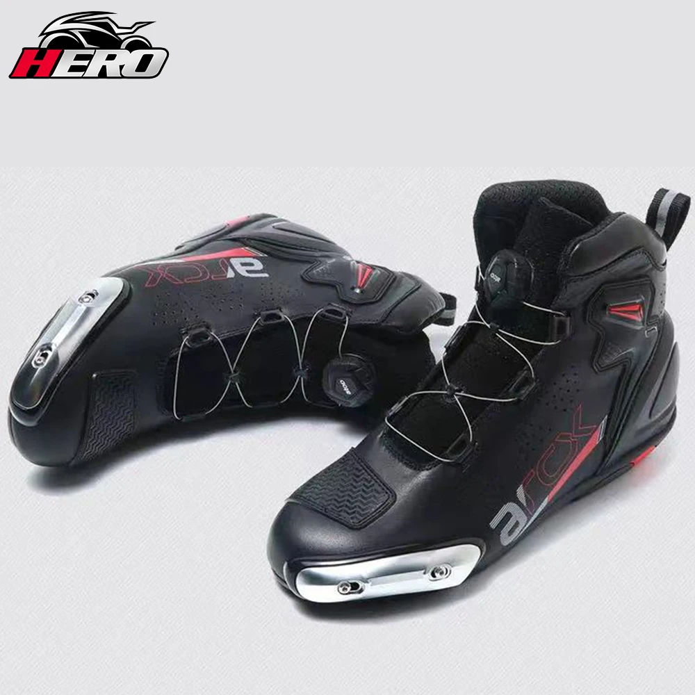 Motorcycle Boots Men Waterproof Microfiber Summer Motocross Riding Boots Wear-resistant Breathable Motorbike Shoes Casual Shoes enlarge