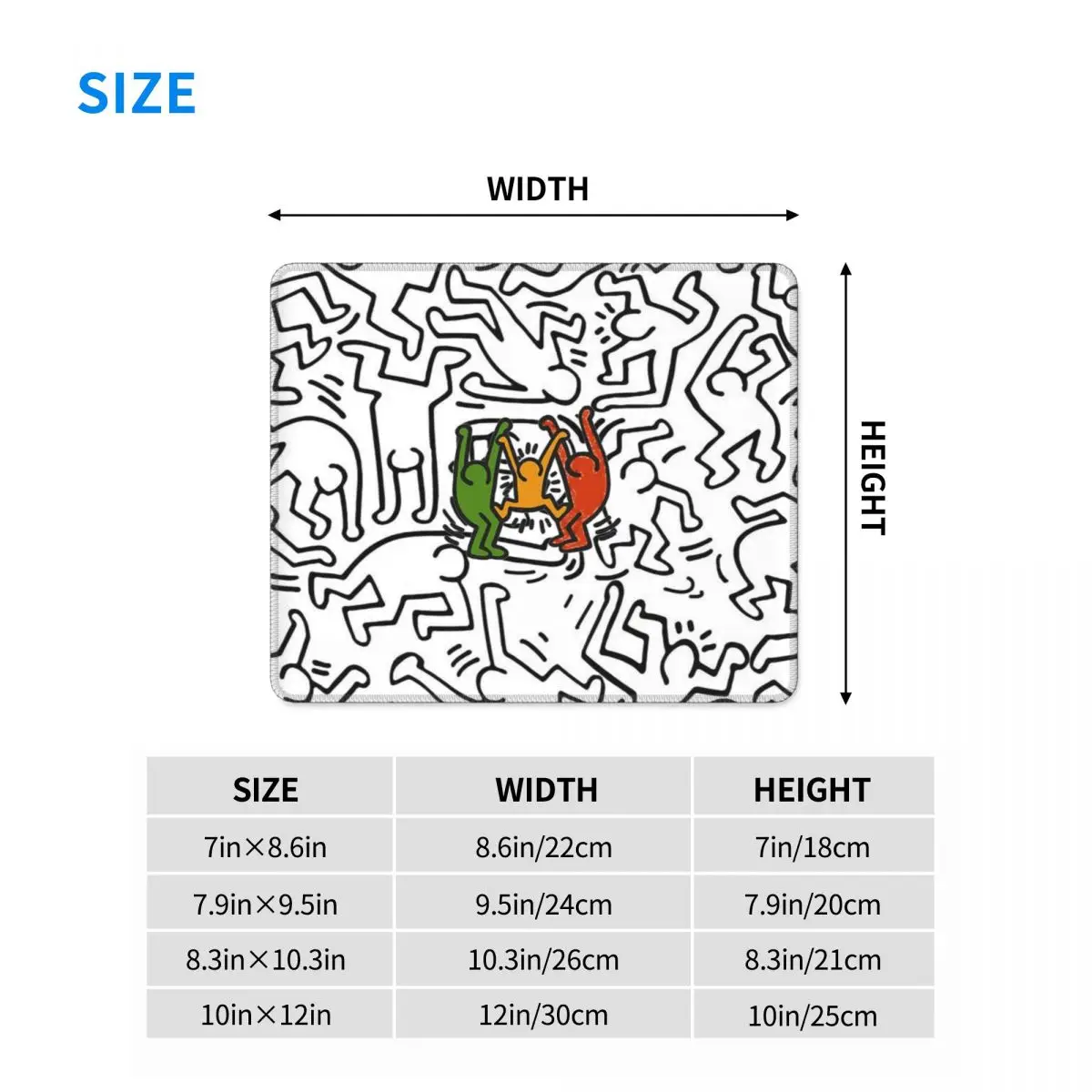 Игровой коврик для мыши с рисунком граффити и рэп компьютерный Коврик