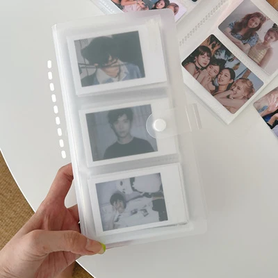 

3/4/5/6/7inch album Frosted Polaroid Photo Album Small Card Postcard Memorial Collection Photo Card Train Ticket Card Collection