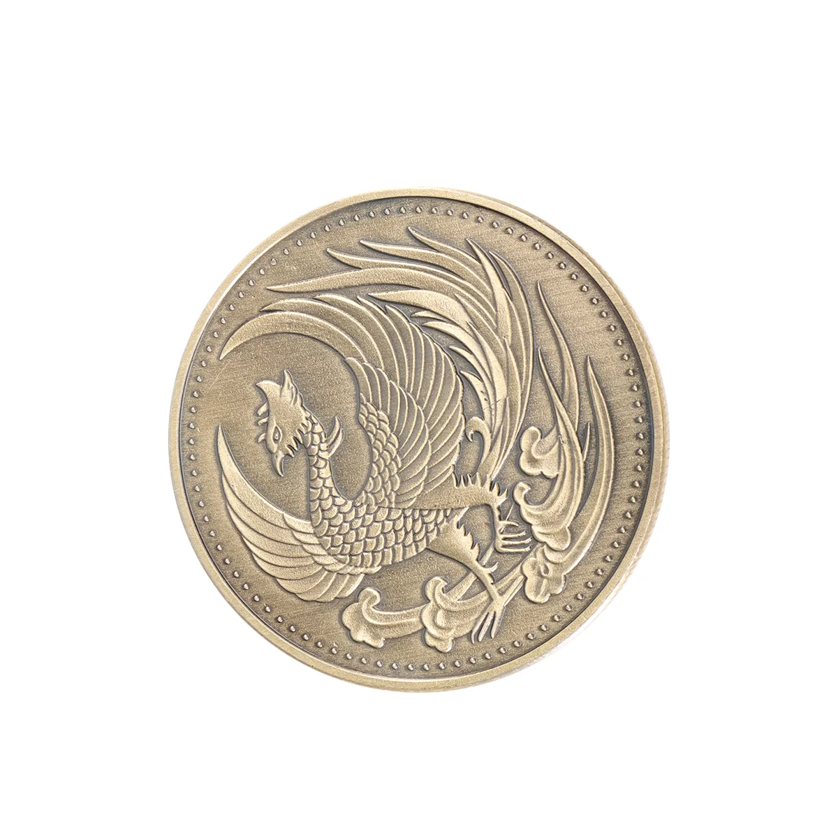 

Coinchinese Phoenix Commemorative Dragon Challenge Zodiac Memorial Souvenir Bronze Fortunegift Traditional Collection