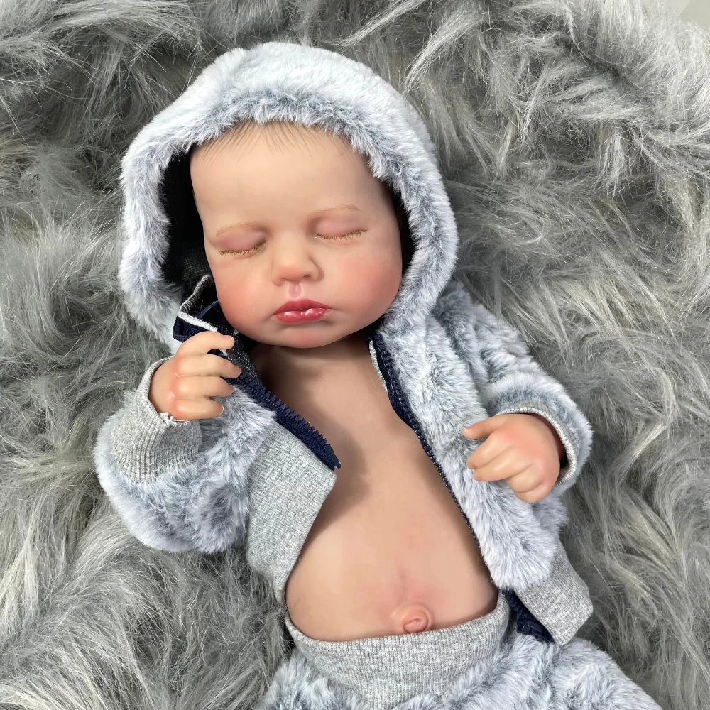 

Кукла Reborn Lou loufull виниловая моющаяся для новорожденных, 3d-кукла реборн для девочек с эффектом кожи и видимыми венами, подарок для детей, 20 дюймов