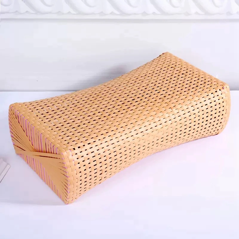 

Eco Friendly Health Immitation Plant Rattan Cool Pillow Double-Sided Cushion Sleep Nap Pillow Bed Summer Pillow