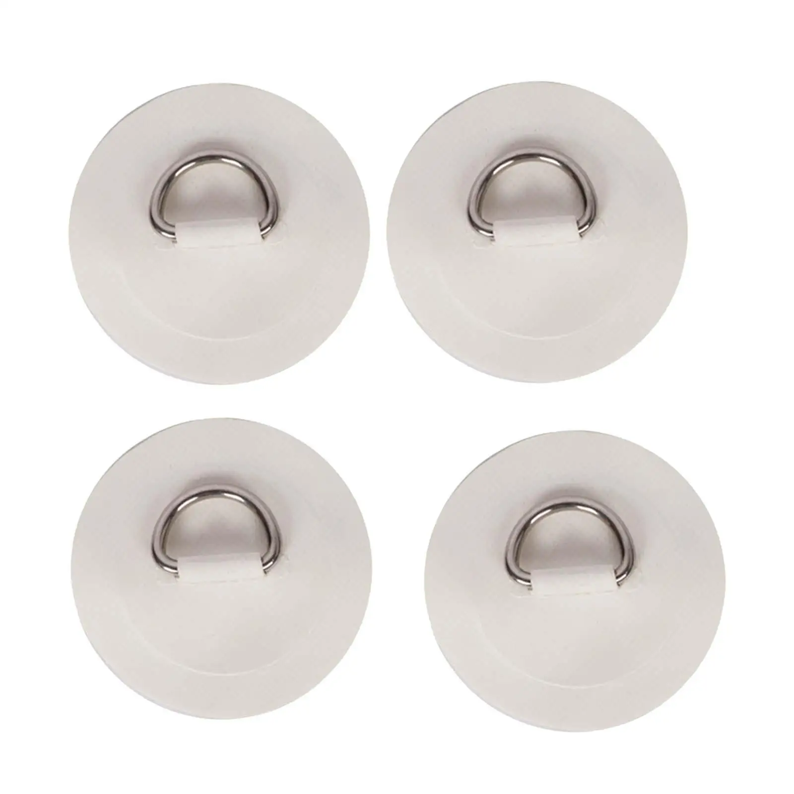 

4Pcs D Rings Pad Kayaks Boats No Backing Adhesive Canoes Rafts D Rings Patch