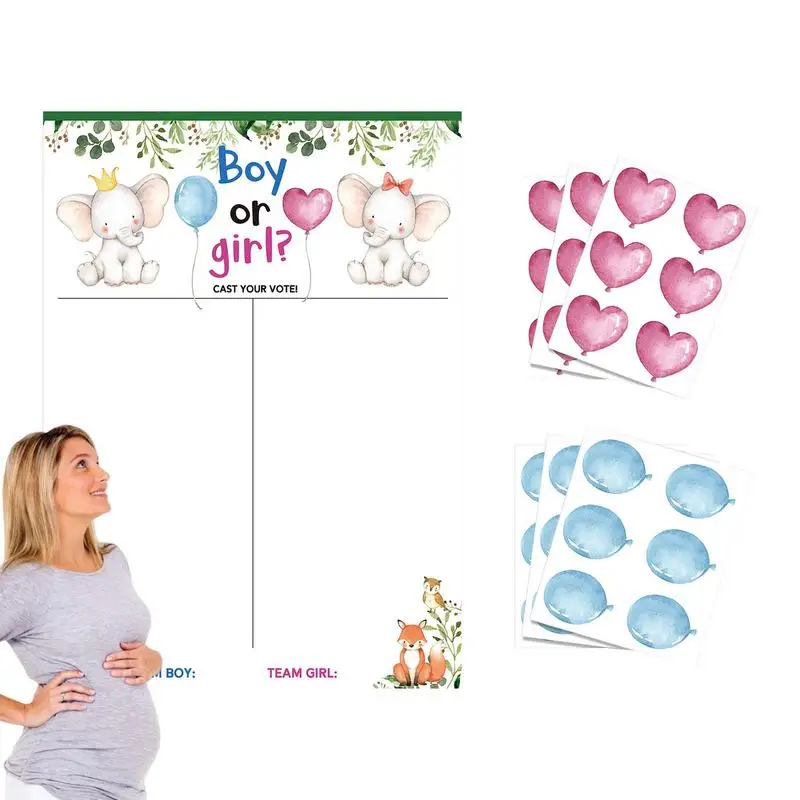 

Gender Reveal Voting Board Gender Reveal Games Voting Board Cast Your Vote Guessing Game Gender Reveal Party Centerpieces